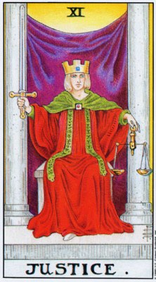 Tarot card JUSTICE