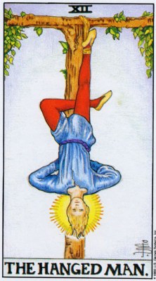 Tarot card THE HANGED MAN