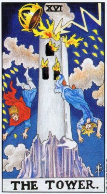 Tarot card THE TOWER