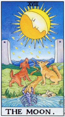 Tarot card THE MOON