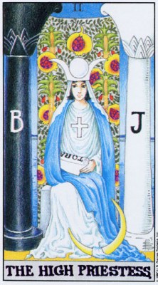 Tarot card THE HIGH PRIESTESS