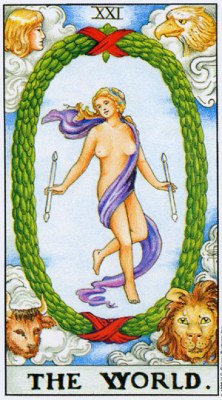 Tarot card THE WORLD