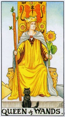 Tarot card QUEEN OF WANDS