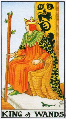 Tarot card KING OF WANDS