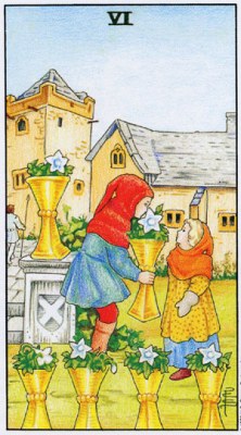 Tarot card SIX OF CUPS