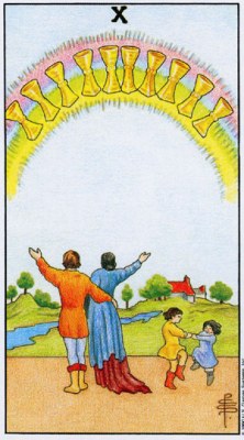 Tarot card TEN OF CUPS