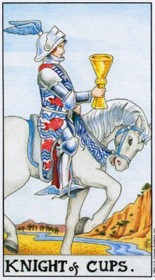 Tarot card KNIGHT OF CUPS