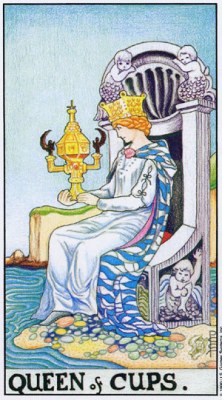 Tarot card QUEEN OF CUPS