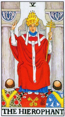 Tarot card THE HIEROPHANT