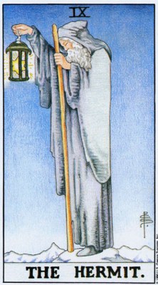 Tarot card THE HERMIT